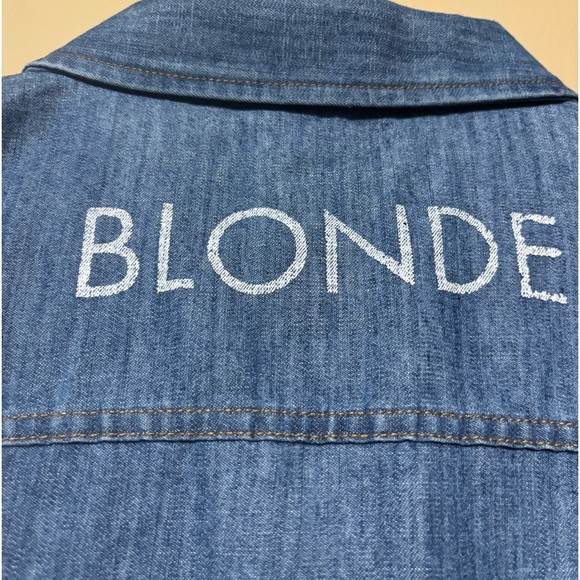 BRUNETTE THE LABEL Blonde Denim Jean Jacket - Picture 5 of 5